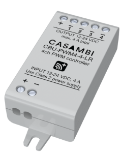 Part number CBU-PWM4-4-LR Product Type Lighting Controller from Manufacturer Casambi Technologies OY 